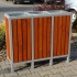 Wooden segregation bin Tantum 3 x 56L