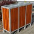 Wooden segregation bin Tantum 3 x 56L