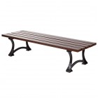 Cast iron bench without backrest Bari