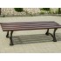 Cast iron bench without backrest Bari