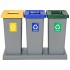 Set of 3 segregation bins Best Bin 3 x 53L