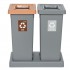 Set of 2 segregation bins Best Bin 2 x 53L