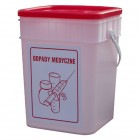 Medical waste and medicines container 15L