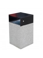 Concrete bin with canopy Copenhagen 40L