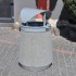 Concrete bin with canopy Mieszko 70L