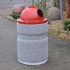 Concrete bin with canopy 70L