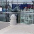 Concrete bin with canopy 70L