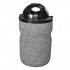 Concrete bin with canopy 70L