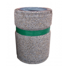 Concrete bin with painted stripe 70 L