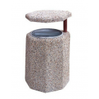 Concrete Bin with Canopy Leon 40 L