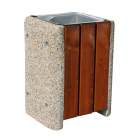 Concrete-wooden bin Miłosz 60L