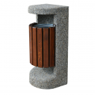 Concrete bin with wooden elements Arek 36 L