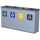 Waste segregation station EKO STATION 4 x 60L