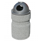 Concrete bin with canopy 40L