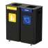 MODULAR BIN segregation station 2 x 70 L with antibacterial coating