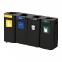 MODULAR BIN segregation station 4 x 70 L with antibacterial coating