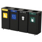 MODULAR BIN segregation station 4 x 70 L with antibacterial coating