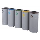 Waste segregation station Circle 5 x 80 L 