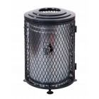 Street waste bin for outdoor Mesh Bin 100L