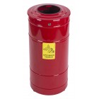 Metal container for used protective equipment 80L