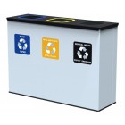 Antibacterial waste container EKO STATION 3 x 60 L