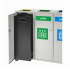 Waste segregation station STONE 4 x 80L