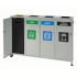 Waste segregation station STONE 4 x 80L