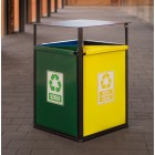 Waste segregation bin Flower 4 x 40 L