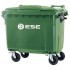 4-wheel waste container 660L ESE