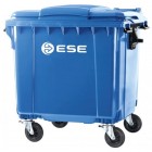 4-wheel waste container 1100L blue ESE