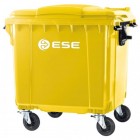 4-wheel waste container 1100L yellow ESE