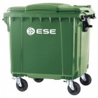 4-wheel waste container 1100L green ESE