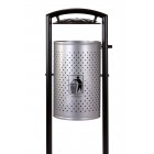 Street waste bin with a canopy roof K-A5 60L