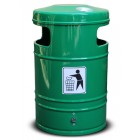 Street waste bin with ashtray Koala 40L