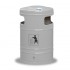 Street waste bin with ashtray Koala 40L