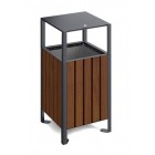 Conifer Street Bin with Canopy with a capacity of 60 L