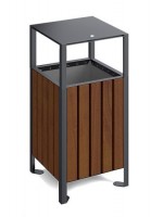 Conifer Street Bin with Canopy with a capacity of 60 L