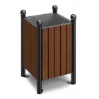 Conifer Retro street bin with a capacity of 60 L