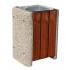 Concrete-wooden bin Miłosz 60L