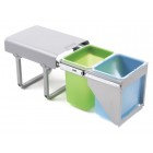 Ekkofront Waste Bin 2 x 16 L (40 cm)