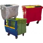 Metal segregation container 1100 L with split flap