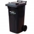 2-wheel waste container 120l  Europlast 