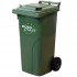 2-wheel waste container 120l  Europlast 