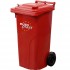 2-wheel waste container 120l  Europlast 