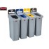 Slim Jim Waste Sorting Station 4 x 87 L