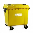 4-wheel plastic segregation container 1100L ESE