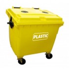 4-wheel plastic segregation container 1100 L Weber 