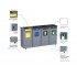 Outdoor Waste Segregation Container Modular Bin 3 x 70L