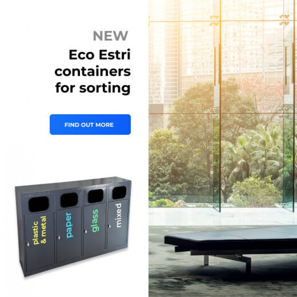 Eco Estri recycling garbage cans