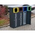 Waste segregation station Esterno 4 x 40 L